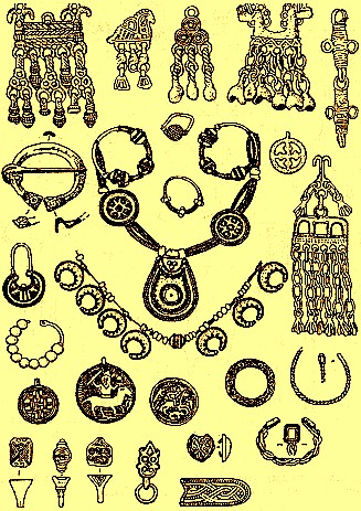 Культура перми вычегодской. Привозные украшения
